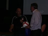 Signed football presentation to Alan Kennedy (Launch night)